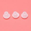 Plastic Round Shaped Cover Screw Cap Lid White 100Pcs for 5mm Dia Hole. 