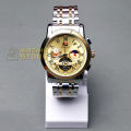 FORECAST 388 Original Stainless Steel Premium Active Chronograph Watch For Men - Two Tone Gold Color. 