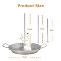 Heat-Resistant Vertical Kebab Stand Detachable Easy-to-Clean Stainless Steel Skewer Grill Rack Multi-Size Spikes Stainless.