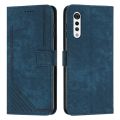 (COD Available)For LG Velvet/Velvet 5G Skin Feel Stripe Pattern Leather Phone Case with Lanyard.