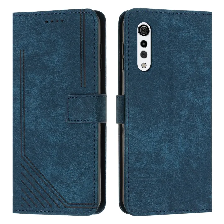 %EF%BC%88COD%20Available)For%20LG%20Velvet/Velvet%205G%20Skin%20Feel%20Stripe%20Pattern%20Leather%20Phone%20Case%20with%20Lanyard%20-%20Image%202