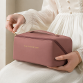 Large Capacity Waterproof Cosmetic Bag – Stylish PU Leather Travel Organizer.