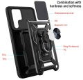 For VIVO Y21 2021 / Y21T/ Case Armor Ring Slide Push Pull Window Camera Protect Ring Kickstand For VIVO Y21S / Y33S Cover. 