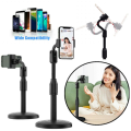 Adjustable Desktop Mobile Phone Holder Stand  360° Rotation & Height Adjustable Desk Stand for Live Streaming, Video Calls, Recording & Online Class  Strong Base & Universal Compatibility. 