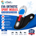 Orthopedic Insoles for Men & Women – Arch Support Shoe Insoles, Soft Cushion Memory Foam EVA Foot Support, Breathable Anti-Slip Sports Running Shoe Inserts.