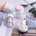 1PCS Manual Rotation Type Contact Lens Cleaner Case Box Contact Lenses Cleaning Tools Plastic Container Storage Holder. 