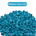 300PCS Blue Color Round Tile 1x1 98138 Building Block Part Brick for Kids Pixel Art Remix Painting QR Code Gift Children DIY Toy. 