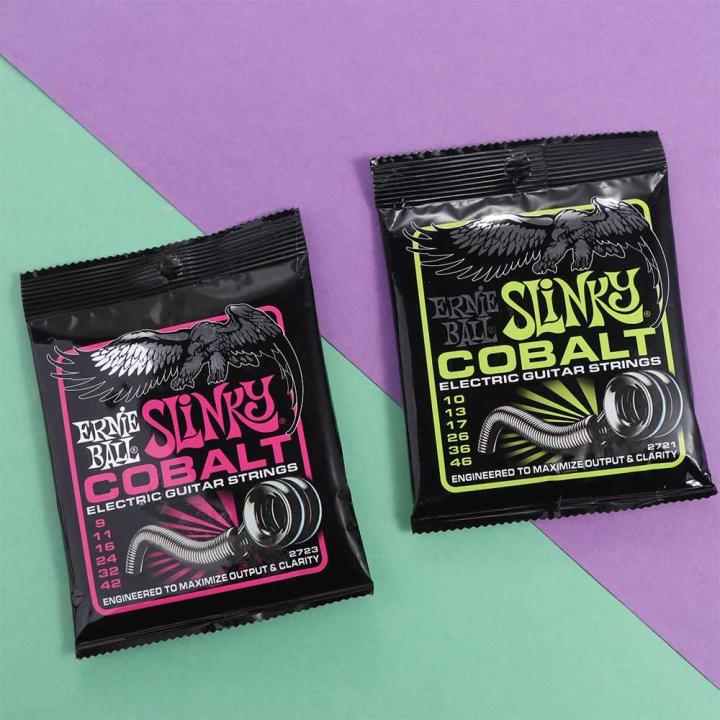 Stringed Instrument 2721/2723 Cobalt Electric Guitar Strings Increased Low End Crisp Sound Ernie Ball Electric Strings Long Service Life Clear Sound Super Electric Guitar Strings Bass Strings
