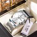 NEW POEDAGAR 930 Men's New Luxury Luminous Date Week Stainless Steel Quartz Watch For Men. 