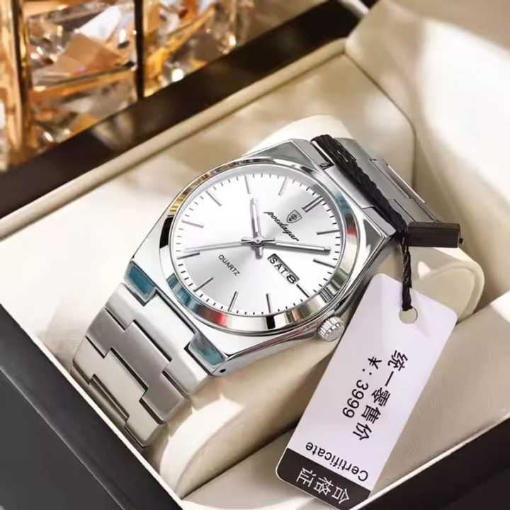 NEW%20POEDAGAR%20930%20Men's%20New%20Luxury%20Luminous%20Date%20Week%20Stainless%20Steel%20Quartz%20Watch%20For%20Men%20-%20Image%205