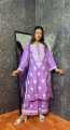 Lucknow Embroidery Work Readymade 2-pcs Short Kmeez Salwar Kameez For Women D-02.