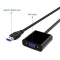 USB 3.0 to VGA Adapter USB to VGA Video Graphic Card Display External Cable Adapter for PC Laptop. 