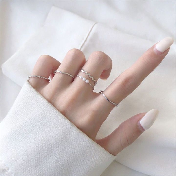 Silver%20Finger%20Ring%20Set%205%20Pcs%20-%20Image%202