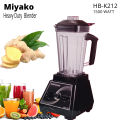 Miyako Heavy Duty Commercial Blender 6 Turbo blade HB-k212-1500 watt.
