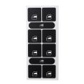 Radio Climate Headlight Window Switch Button Repair Decal Sticker For VW Touareg. 