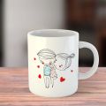 Made with Love Funny and Cute Couple Mug Perfect for Gifting to Friends/Couples/Husband/Wife-White Ceramic Mug INT-21054. 