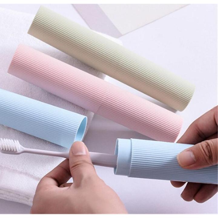 1 PCS Portable Toothbrush Holder Cover Travel Toothpaste Case For adult multicolor