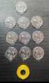 Champion & Runner-Up Football Medal Combo (20 PCS) – 10 Gold + 10 Silver + 2 Ribbon Rolls. 