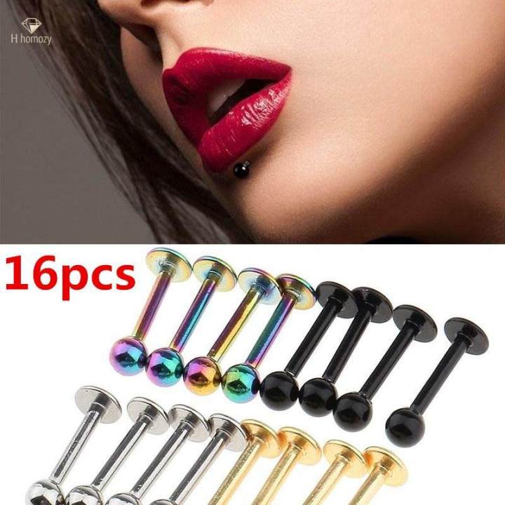16Pcs%20Stainless%20Steel%20Lip%20Ring%20Ball%20Tongue%20Bars%20Rings%20Barbell%20Body%20Piercing%20-%20Image%205