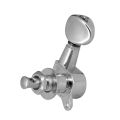 4 PCS Ukulele Tuning Peg Uke Knobs 1:15 Closed Style Tuners Tuning Key for 4 String Ukelele - silver. 