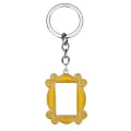 TV Show Friends Gold Photo Frame Logo Keychain Car Pendants Keyring High Quality Enamel For Best Friend Key Chain Accessories. 
