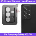 For Samsung Galaxy A53 5G 3D Curved Camera Lens Protector Lens Shield Latest Generation Curvy Border Glass Membrane HD Tempered Glass Camera Full Lens Protector for Mobile. 