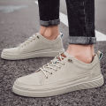 Italian Casual Shoes Men's Lace Up Oxford Shoes Genuine Leather Thick Bottom Outdoor Walking Shoes Black Office Men Dress Shoes KEEMEEUYZO.