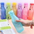 500MLCreative Candy Color Drop-proof Soda Bottle Plastic Frosted Sealed Water Bottle Portable Sports Water Cup Transparent. 