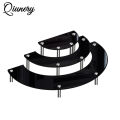 Qiunery Dessert Cupcake Stands Set Of 3 Cup Cake Treat Stand 3 Tier Acrylic Cupcake Stand Display Shelves Riser Dessert Display Tower For Party Wedding Collectibles Figures.