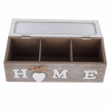 2X Storage Box Tea Bag Jewelry Organizer Storage Box Desktop Container Remote Control Holder Jewelery Box. 
