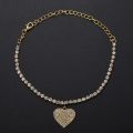 2023 New Fashion Luxury Rhinestone Anklets for Women Heart Foot Ankle Leg Bracelet Chain Jewelry Female Accessories Gifts. 