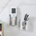 Universal Remote Controller Holder Phone Charging Bracket Air Conditioner Remote Controller Bracket Wall Shelf Mount Stand. 