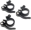 Aluminum Alloy Mountain Bike Seatpost Clamp, Quick Release Cycling Seat Tube Clip. 