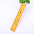 Yellow Wooden Ruler Wooden Ruler 15/20/30cm Single Sided Double Scale Ruler Student Learning Stationery.