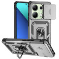 For Xiaomi Redmi Note 13 Pro 4G 5G Case Slide Lens Protect Shockproof Armor Phone Cases For Xiaomi Poco C65 4G Ring Holder Cover.