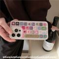 Creative Cute Love Cartoon Flower Candy Color Keyboard Case Compatible for IPhone 15 11 16 12 14 13 Pro Max 11 16 15 12 14 13 Pro 3D Keyboard Stress Relief Entertainment Soft Case.