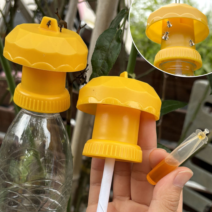 1Pc/Set Plastic Trap Catcher Insect Control Farm Orchard Fruit Fly Trap Cap Can Be Matched With Water Bottle