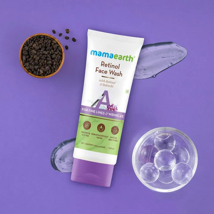 Mamaearth%20Retinol%20Face%20Wash%20with%20Retinol%20&%20Bakuchi%20for%20Fine%20Lines%20and%20Wrinkles-100%20ml%20-%20Image%203