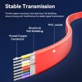 VENTION KDDRD(6gbps,Gold-Plated,Tinned Copper) 0.5M Red  SATA 3.0 Cable. 