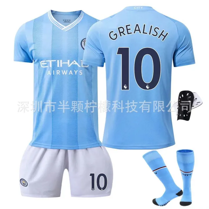 23-24%20ew%20anchester%20City%20ome%20Football%20Suit%20suit%20o.9%20a%20o.17%20e%20raone%20Adult%20Children%20Short%20Se%20-%20Image%202