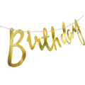 Happy Birthday Cursive Card Banner/Script/Italic Letter/Small Letter Banner for Birthday Decoration - (Pack of 1 Pcs).