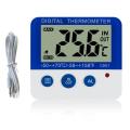 GC Led Fridge Freezer Digital Thermometers ℃/℉ Temperature Humidity Meter With Led Indicator Alarm Function color:White.