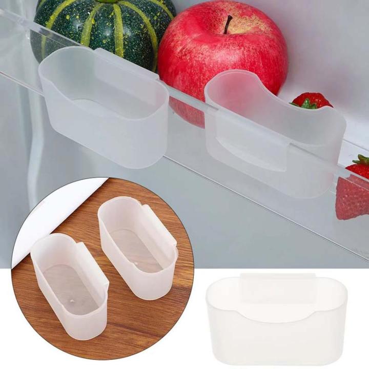 2pcs Fruits and Vegetables Preservation Box Food Grade Plastic Holder Storage Box Fresh-Keeping Kitchen Organizer Rack