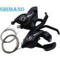Bike Gear Shifter Brake Levers Bicycle 3x7 Speed Changer Shifter Set Cycle Gear Shifter Transmission for MTB Road Bike 2 pcs.