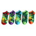 Teenage Mutant Ninja Turtles TMNT Socks Cartoon Women Men Anime Cute Socks Short Cotton Blends Low Cut Ankle Boat Socks Summer. 