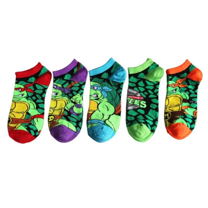Teenage%20Mutant%20Ninja%20Turtles%20TMNT%20Socks%20Cartoon%20Women%20Men%20Anime%20Cute%20Socks%20Short%20Cotton%20Blends%20Low%20Cut%20Ankle%20Boat%20Socks%20Summer%20-%20Image%205