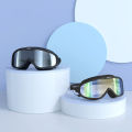 Outtobe Ad-ult Swimming Goggles Large Frame with ear plug Waterproof Anti Fog Swim Glasses.