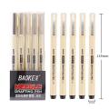 BAOKE 5pcs/set Micron Needle Drafing Pen Sketching drawing Pen Art Markers for Sketch design sketch Lettering School Album Writing. 