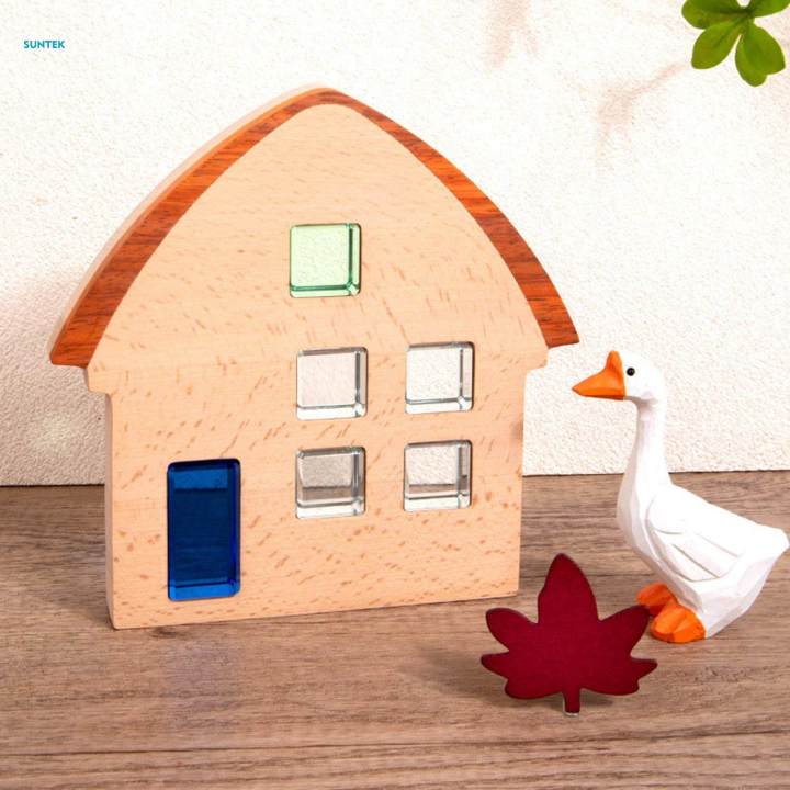 3%20Pieces%20Wood%20House%20Centerpiece%20House%20Decor%20Building%20Blocks%20Set,%20Montessori%20Stacking%20Toy%20Ornament,%20Wooden%20Sign%20Block%20for%20Ages%204%20to%208%20Preschool%20-%20Image%204