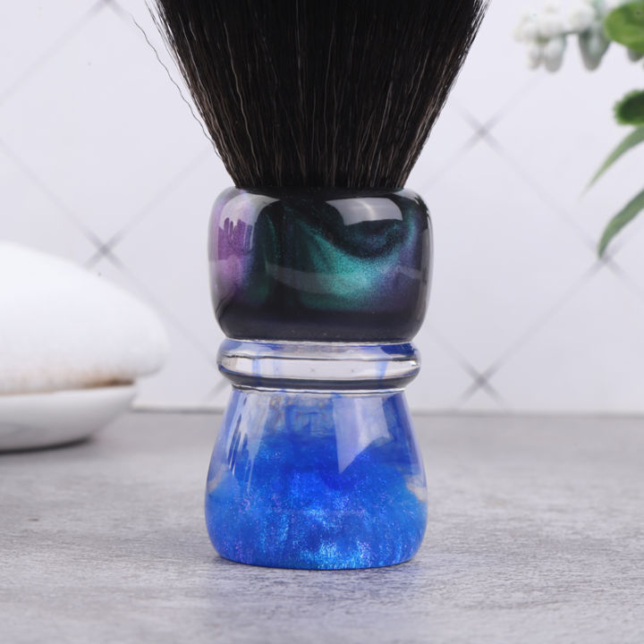 YAQI%20OCEAN%2028mm%20Synthetic%20Hair%20Resin%20Handle%20Men%20Wet%20Shaving%20Brush%20-%20Image%203